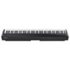 Piano numérique Kawai noir, complet avec touches blanches et noires, idéal pour musique et performances.
