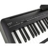 Clavier numérique Kawai ES120 noir avec commandes audio visibles, idéal pour les musiciens et amateurs de pianos modernes.
