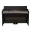 Piano numérique noir élégant avec 88 touches et trois pédales, idéal pour musiciens de tous niveaux et décor moderne.