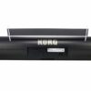 Dos d'un clavier numérique Korg avec connectiques visibles, idéal pour musique et enregistrement audio professionnel.