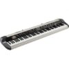 Clavier numérique noir et blanc avec boutons de réglage, idéal pour la musique électronique et les compositions.