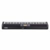 Piano numérique Korg avec 88 touches, écran central et boutons de réglage, parfait pour musiciens professionnels et amateurs.