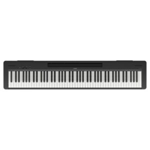 Piano numérique noir à 88 touches, idéal pour les pianistes de tous niveaux et parfait pour une utilisation domestique ou en studio.