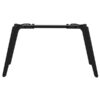 Structure noire métallique pour table, vue de face, idéale pour styles modernes. Parfaite pour bureaux et espaces industriels.