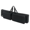 Sac noir pour clavier Casio avec poches de rangement et poignées, idéal pour le transport et la protection des instruments.