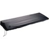 Housse de protection noire pour plancha rectangulaire avec cordon de serrage, idéale contre les intempéries et la poussière.