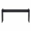 Support de clavier coulissant noir pour bureau, design moderne et pratique, idéal pour optimiser l'espace de travail.
