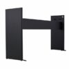 Support mural encastré noir pour cuisinière encastrable, robuste et moderne, optimisé pour petit espace cuisine.