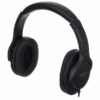 Casque audio noir Roland RH-5 avec arceau rembourré et oreillettes pivotantes, idéal pour le monitoring en studio.