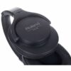 Casque noir Roland RH-5 pour monitoring audio, vu de côté, avec coussinets moelleux et design ergonomique.