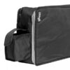 Sac noir Stagg avec compartiments, idéal pour le rangement sécurisé d'effets personnels ou d'accessoires de musique.