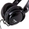 Casque audio noir Stagg SHP-5000H avec câble. Design circum-aural, idéal pour musique et gaming.