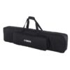 Sac de transport noir pour clavier Yamaha, avec poignées et poche zippée. Accessoire pratique pour musiciens.