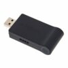 Adaptateur USB sans fil Yamaha noir pour audio. Compact et moderne, il se connecte facilement à divers appareils électroniques.