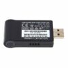 Adaptateur USB LAN sans fil Yamaha UD-WL01 noir, fabriqué au Japon, avec connecteur et étiquette de modèle visible.