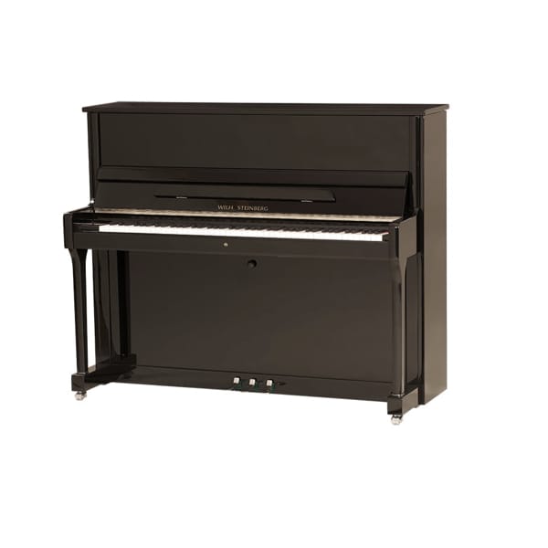 Piano droit noir, élégant et moderne, avec 88 touches, idéal pour les musiciens et les amateurs de musique classiques.