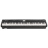 Clavier numérique noir à 88 touches, avec plusieurs boutons et écran central, idéal pour les musiciens et les compositeurs.