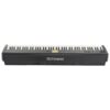 Clavier numérique Roland noir 88 touches avec fonctions avancées et connexions variées, idéal pour les musiciens professionnels.