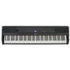 Piano numérique noir de marque Yamaha, 88 touches, afficheur central et boutons de commande visibles.